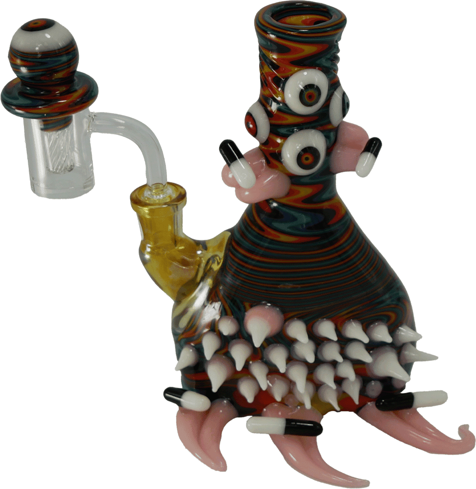 McFly Glass - Sculpted Rip Curl Beaker - Pill Monster